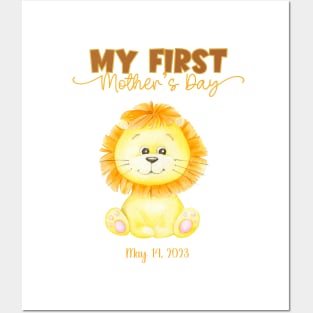 Mother's Day Baby Lion Design Posters and Art